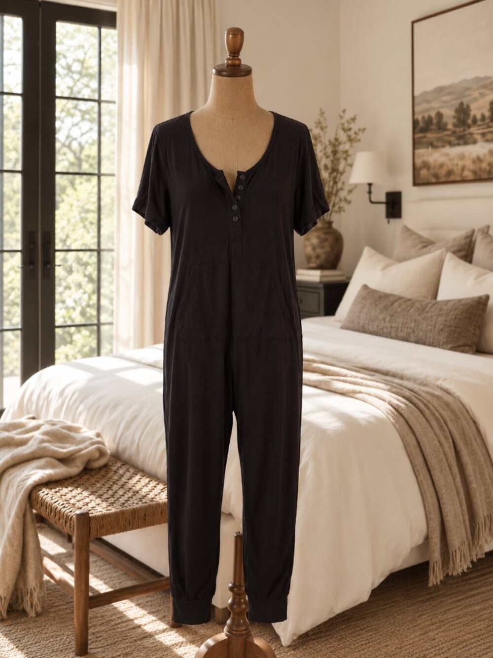 Smash & Tess XL Any Day Romper Ladies Black